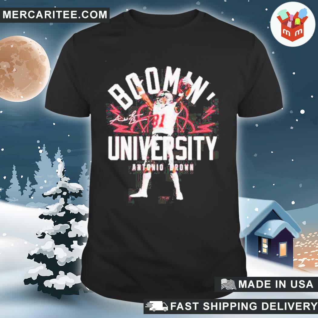 Official antonio brown boomin university shirt hoodie sweater long sleeve and tank top