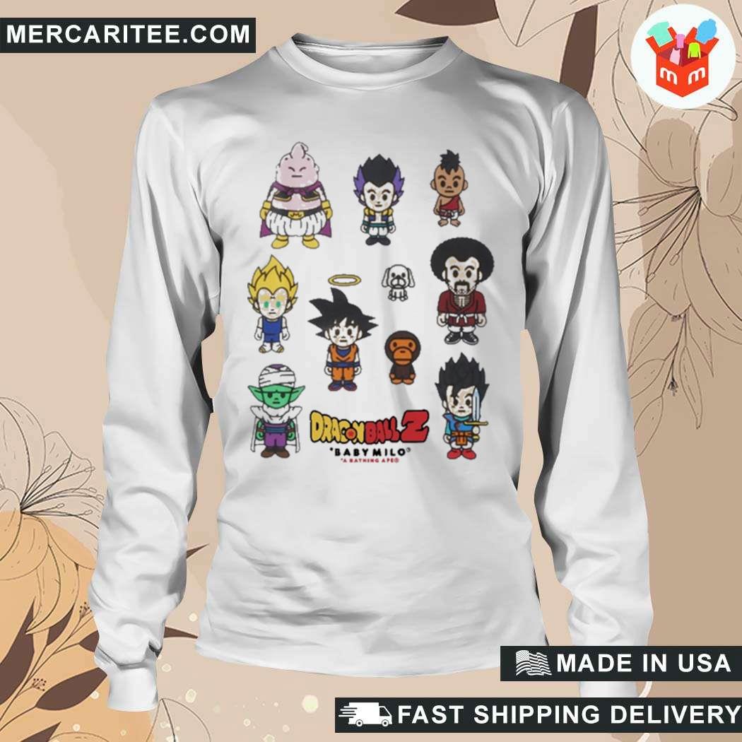 A Bathing Ape Bape X Dragon Ball Z Baby Milo 2022 T Shirt hoodie sweater long sleeve and tank top