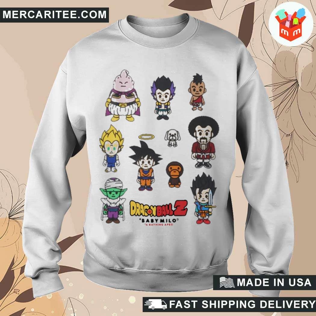 A Bathing Ape Bape X Dragon Ball Z Baby Milo 2022 T Shirt hoodie sweater long sleeve and tank top