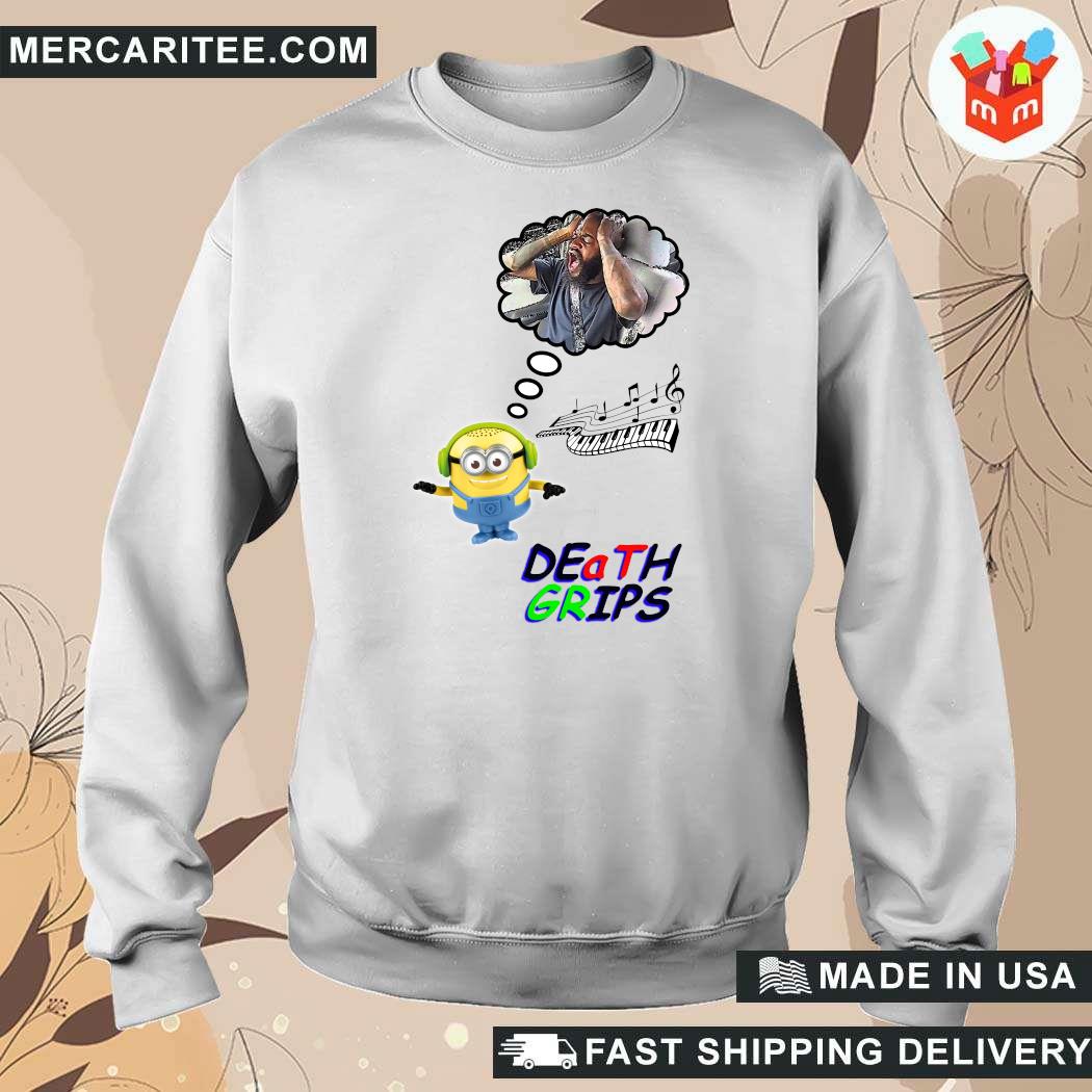 Official Minion Listening Death Grips T Shirt hoodie sweater long sleeve and tank top