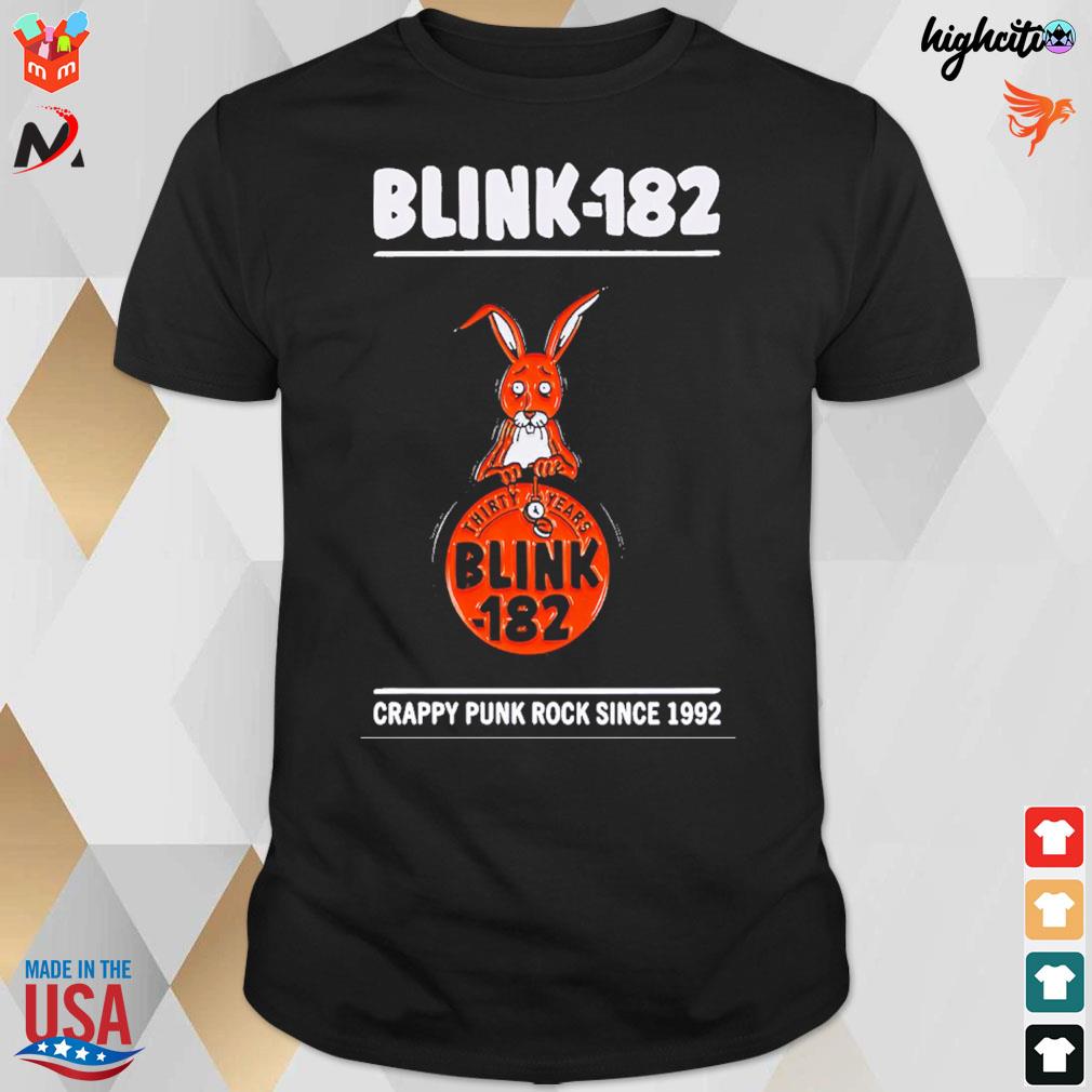 30th anniversary blink 182 crappy punk rock since 1992 t shirt hoodie sweater long sleeve and tank top