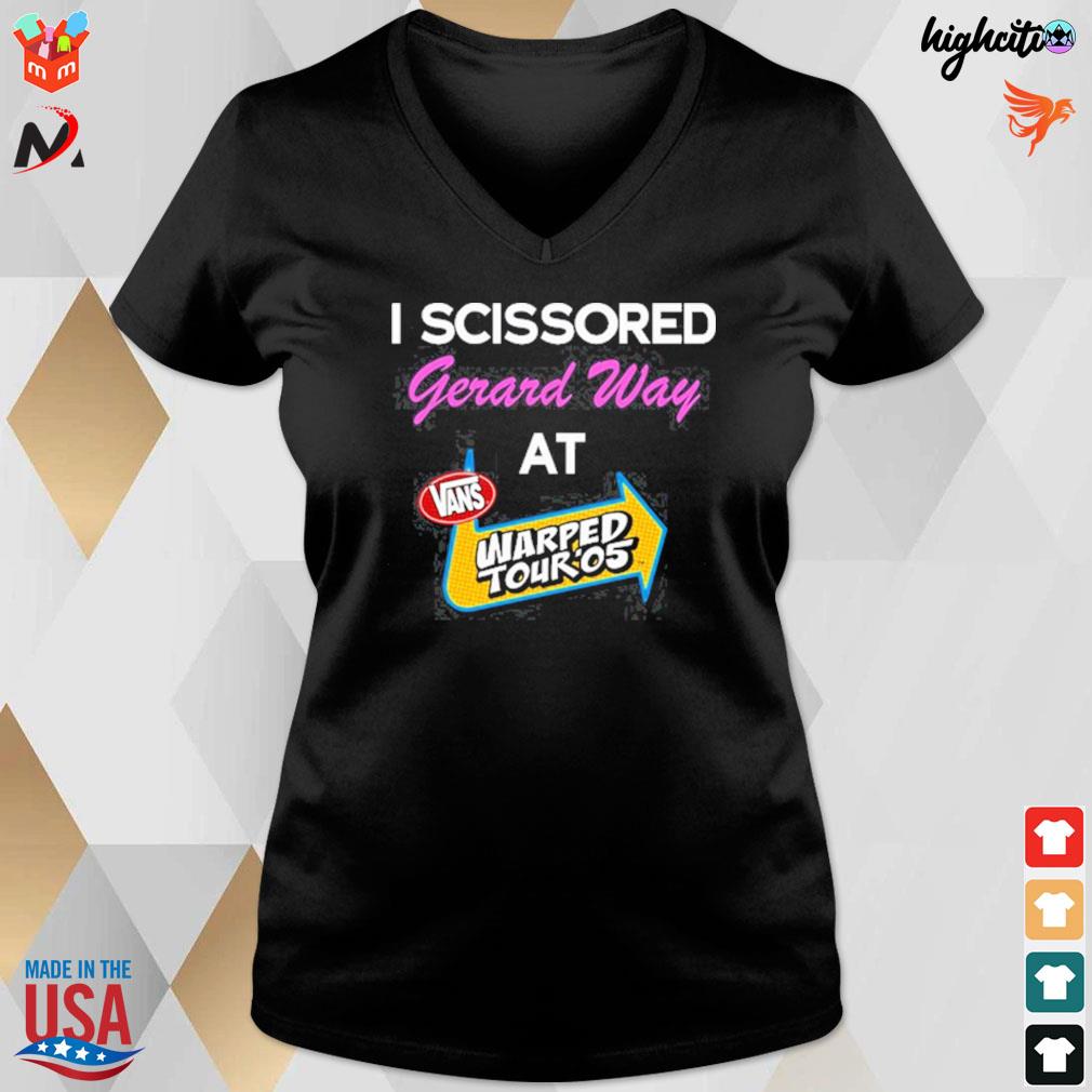 I scissored gerard way at vans warped tour 05 t shirt hoodie sweater long sleeve and tank top