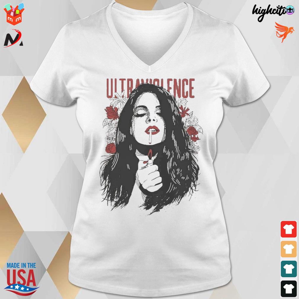 Lana Del Rey smoking illustration ultraviolence t-shirt, hoodie, sweater,  long sleeve and tank top