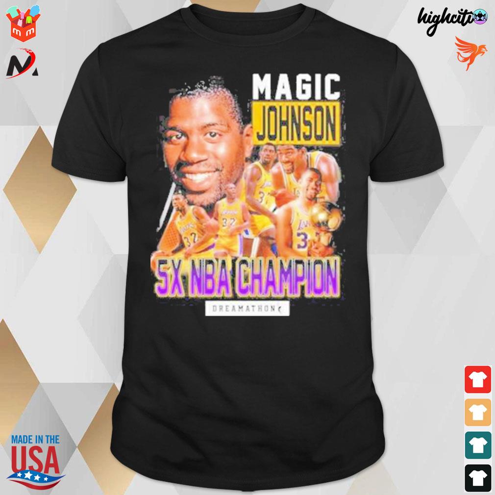 Magic Johnson 5x NBA champion dreamathon t shirt hoodie sweater long sleeve and tank top