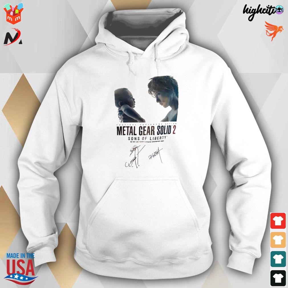 Metal gear solid 2 sons of liberty signatures t shirt hoodie sweater long sleeve and tank top