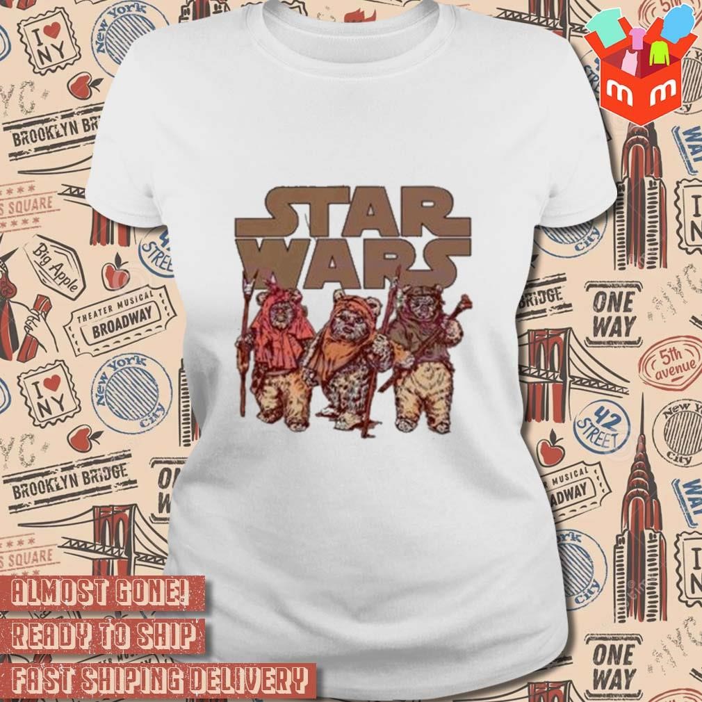 Funny Star wars wicket ewoks endor group art design t shirt hoodie sweater long sleeve and tank top