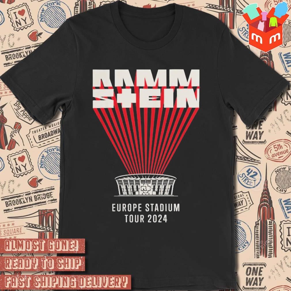 Rammstein europe stadium tour t shirt on sale