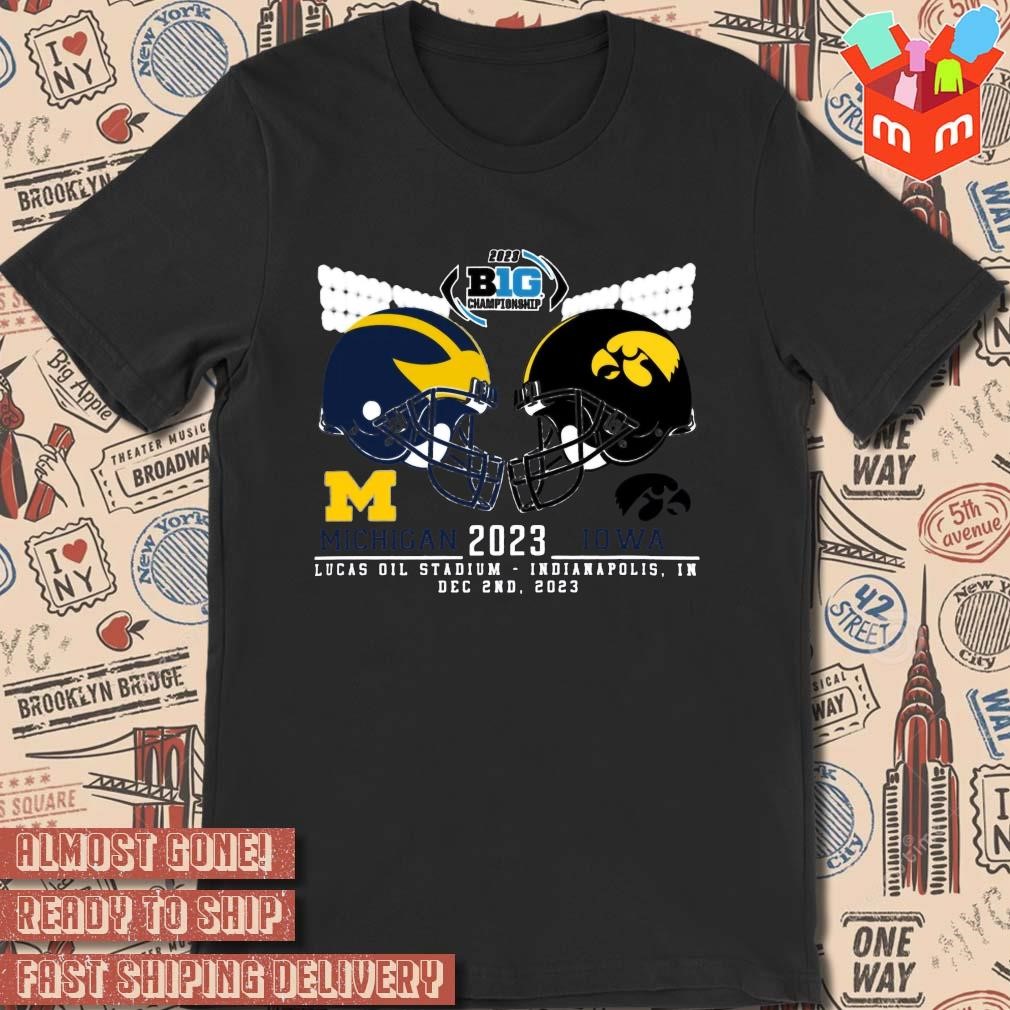 Michigan Vs Ohio State Football 2023 Big Ten Championship Game Head To Head Matchup t shirt hoodie sweater long sleeve and tank top