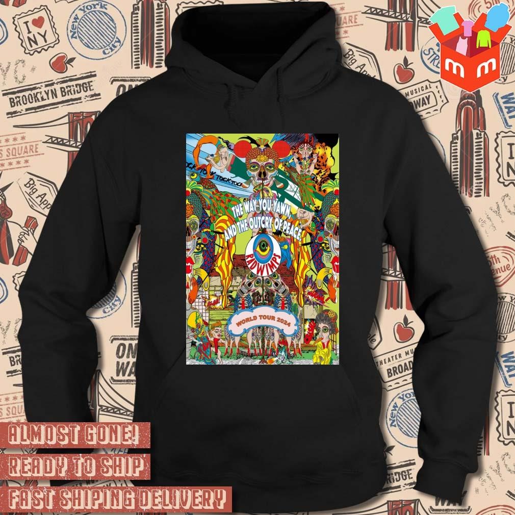 Radwimps World Tour 2024 The way you yawn and the outcry of peace poster t- shirt, hoodie, sweater, long sleeve and tank top