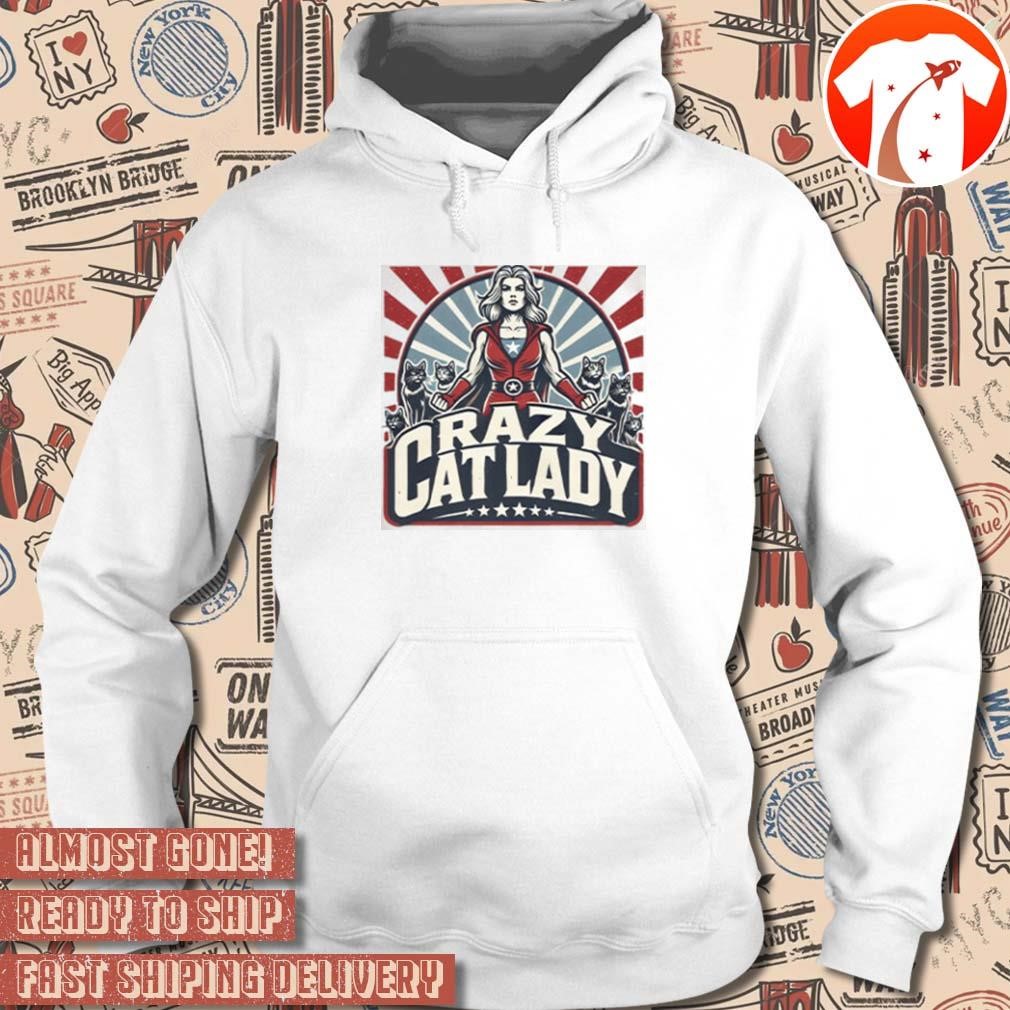 Crazy cat hoodie on sale