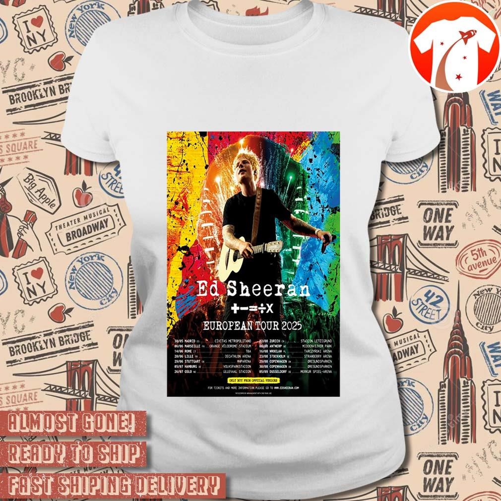 Ed Sheeran Concert 2025 in Europe poster