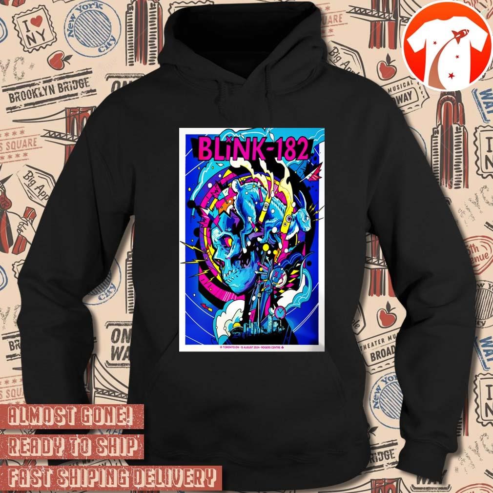 Official Poster Blink 182 Aug 15 2024 Rogers Centre in Toronto ON t shirt hoodie sweater long sleeve and tank top