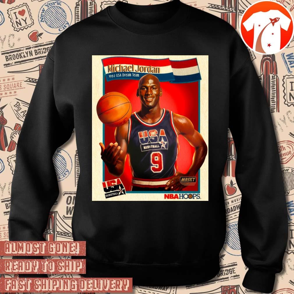 Official Poster The Goat Michael Jordan 1992 USA Basketball Dream Team Retro t shirt hoodie sweater long sleeve and tank top