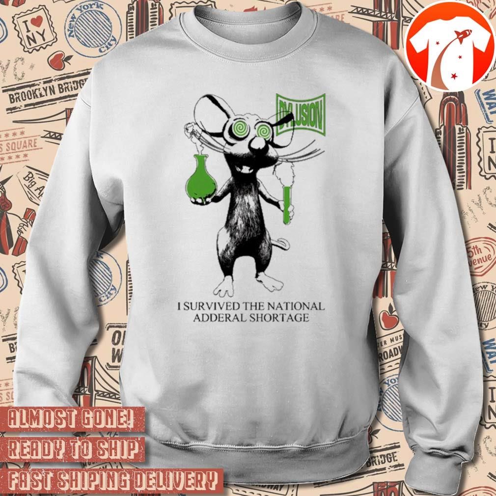 Official I Survived The National Adderal Shortage Dylusion Lab Rat t-shirt,  hoodie, sweater, long sleeve and tank top