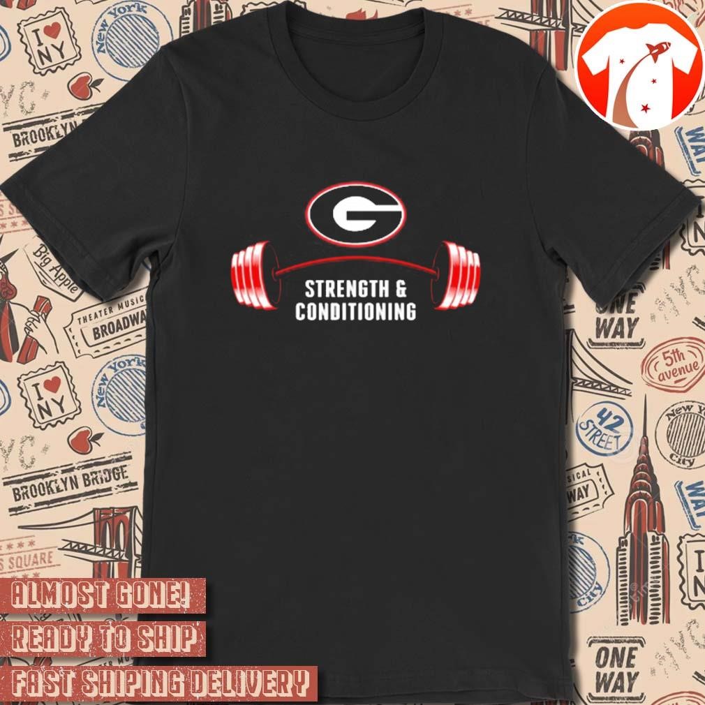 Official Bijan Robinson Wearing Uga Strength And Conditioning Georgia Bulldogs t-shirt