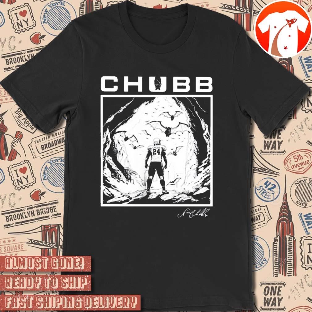 Official Cleveland Chubb Bat Nick Chubb Cleveland Browns NFL 2024 Signature t-shirt