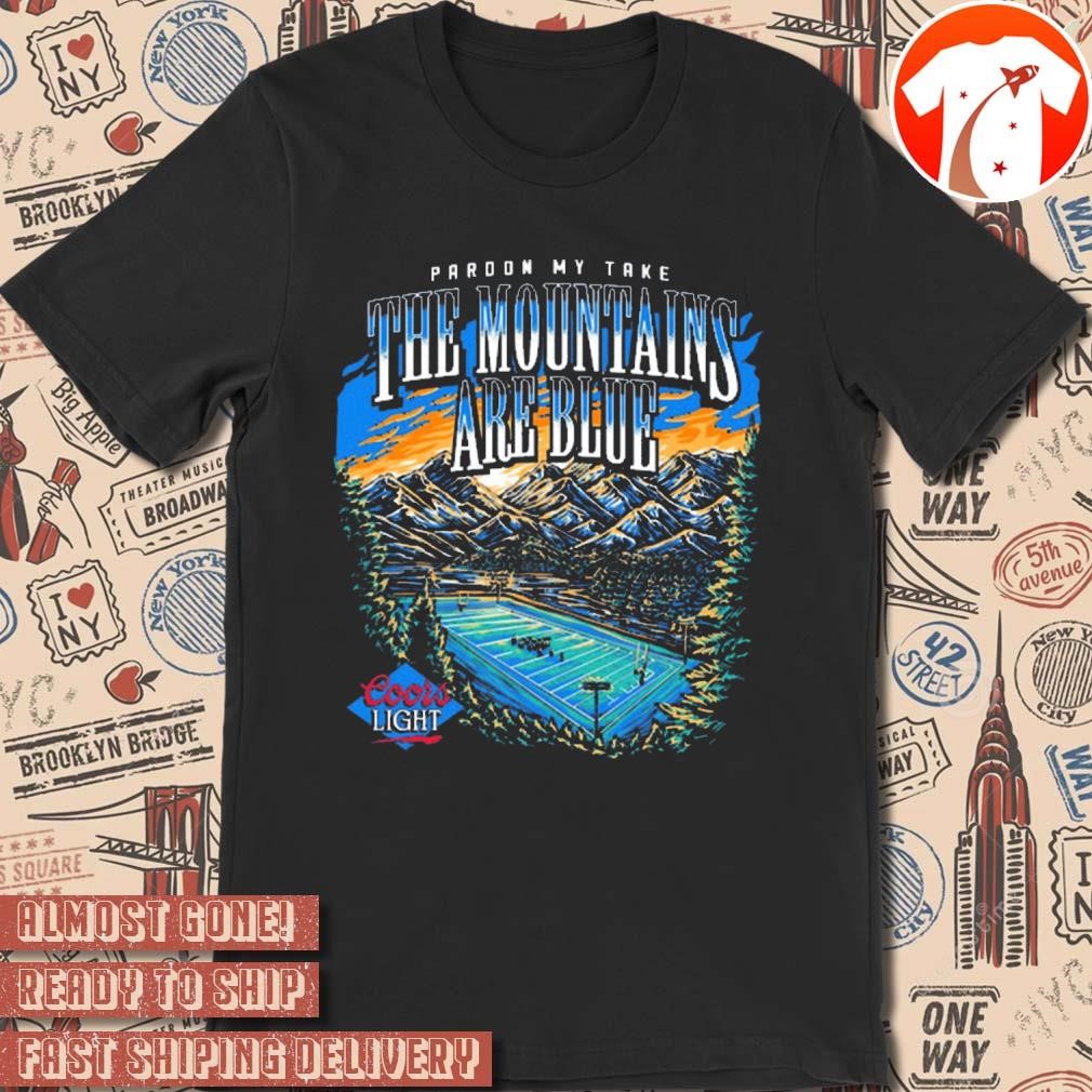 Official Coors x PMT The Mountains Are Blue Football Graphic t-shirt