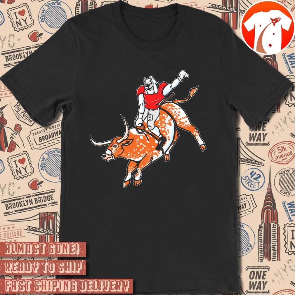 Official GA Horns Down Georgia Bulldogs Vs Texas Longhorns Graphic t-shirt