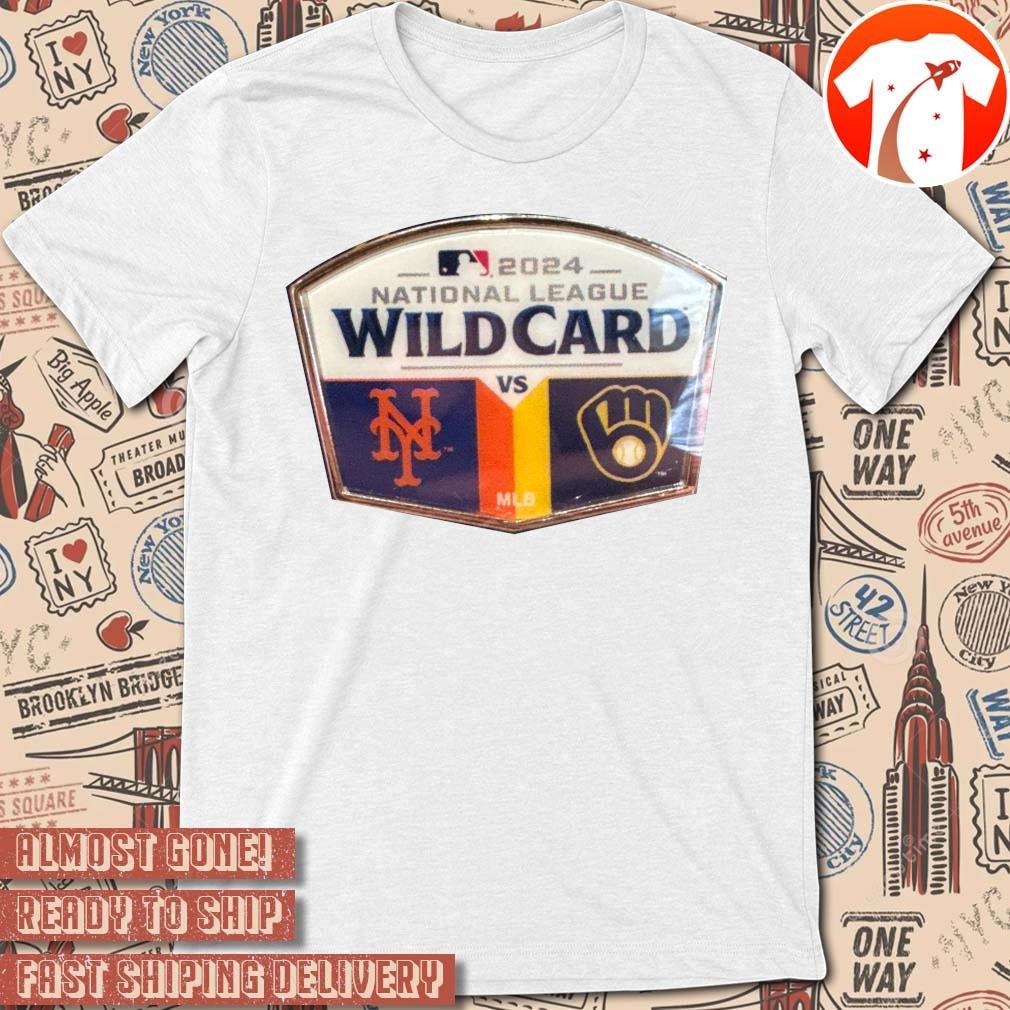 Official MLB 2024 National League Wild Card New York Mets vs Milwaukee Brewers t-shirt