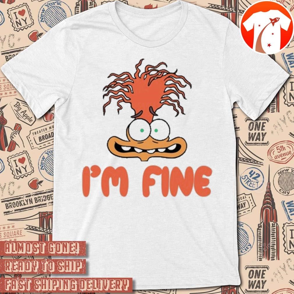 Official Mel Mitchell Wearing Inside Out 2 Anxiety I'm Fine Graphic t-shirt