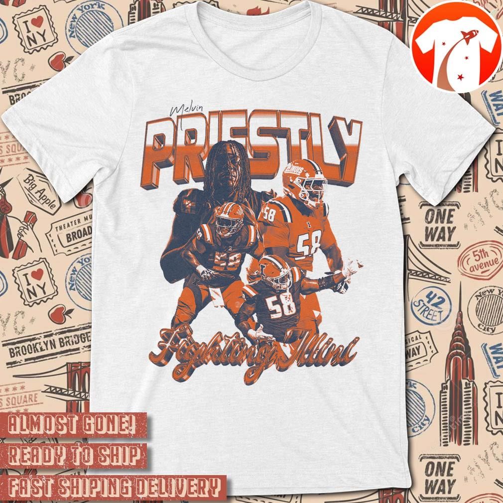 Official Melvin Priestly Illinois Fighting Illini Week 7 Graphic t-shirt