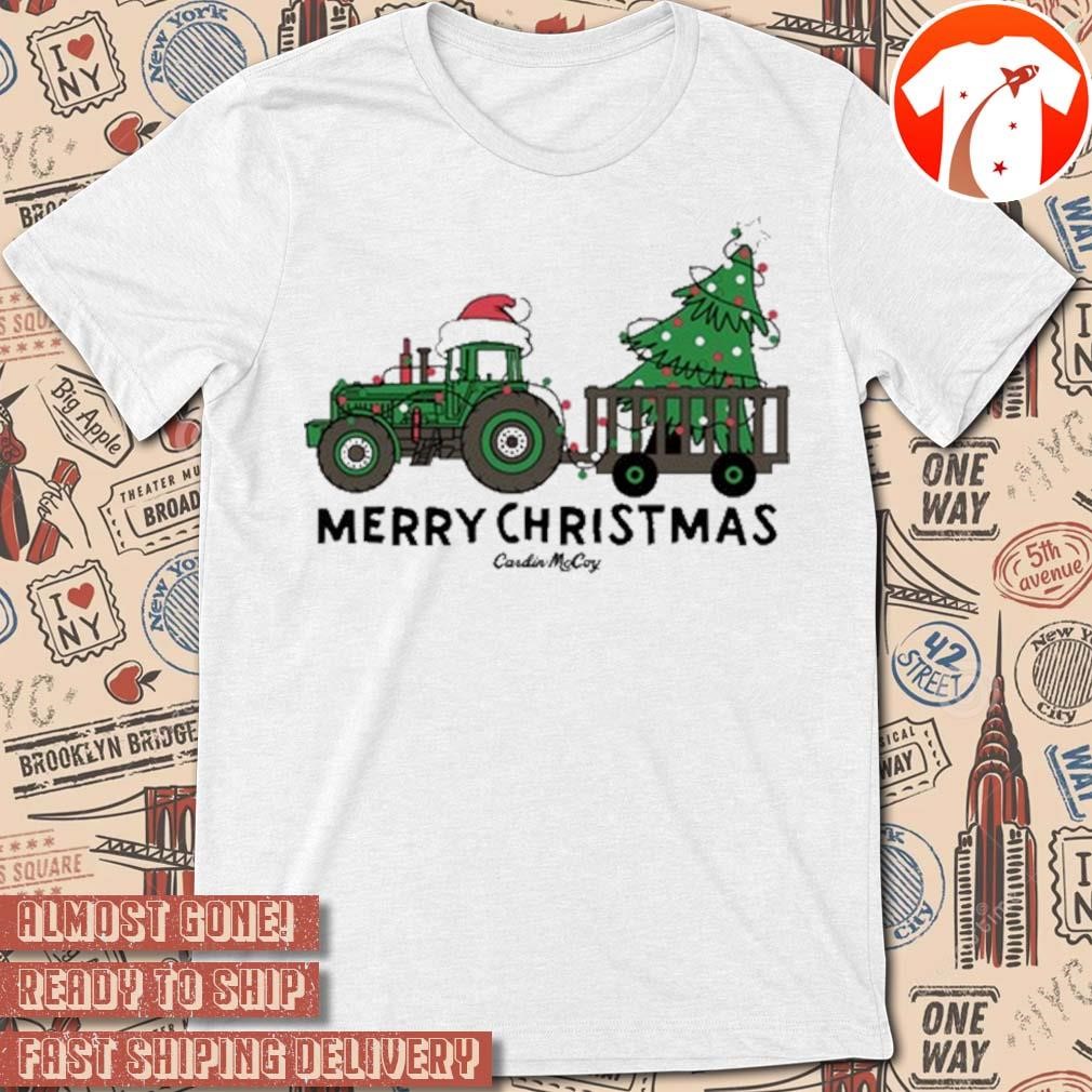 Official Merry Christmas Tractor 2024 Cardin McCoy Graphic t-shirt