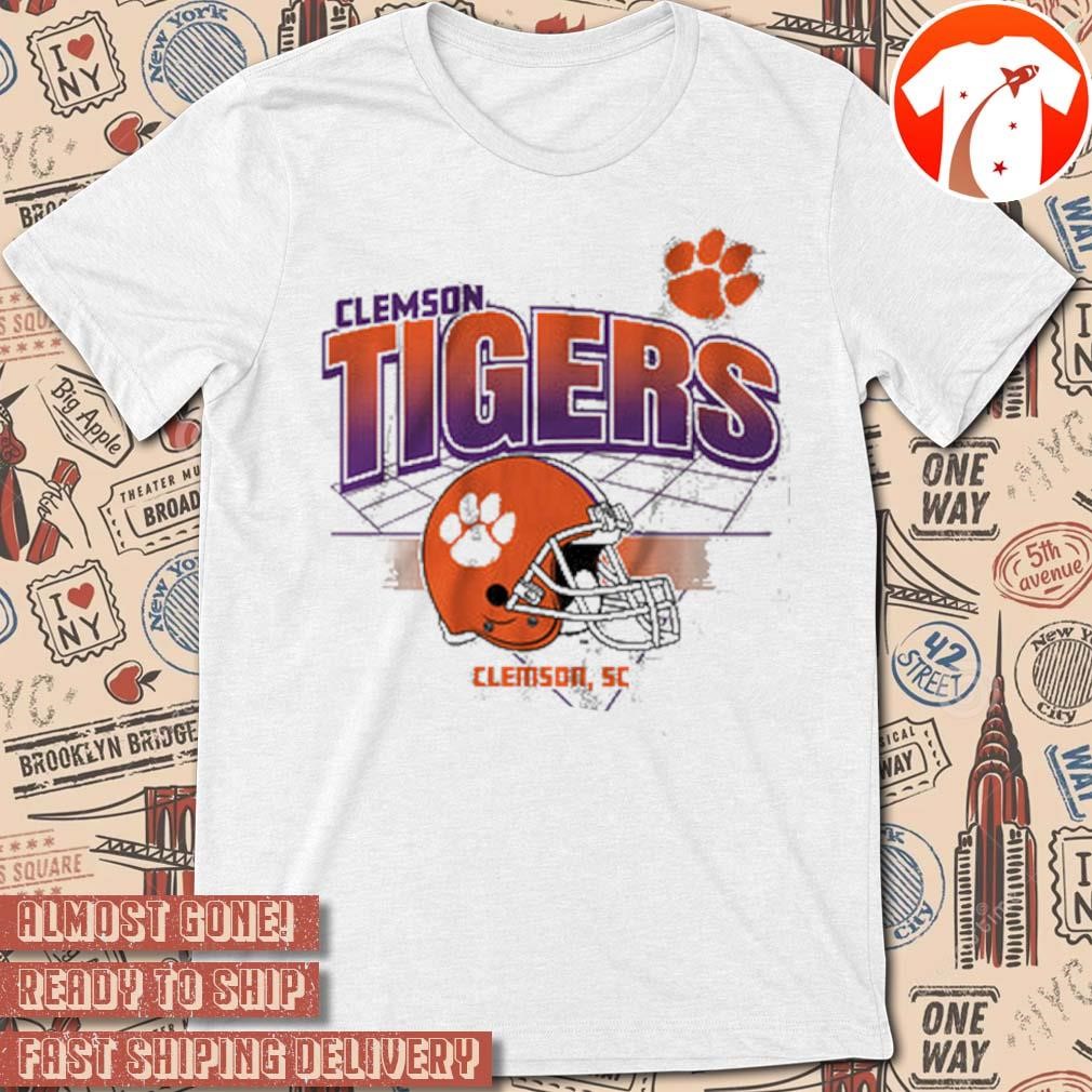 Official NCAA 2024 Clemson Tigers Football Helmet Grid Clemson SC Vintage t-shirt