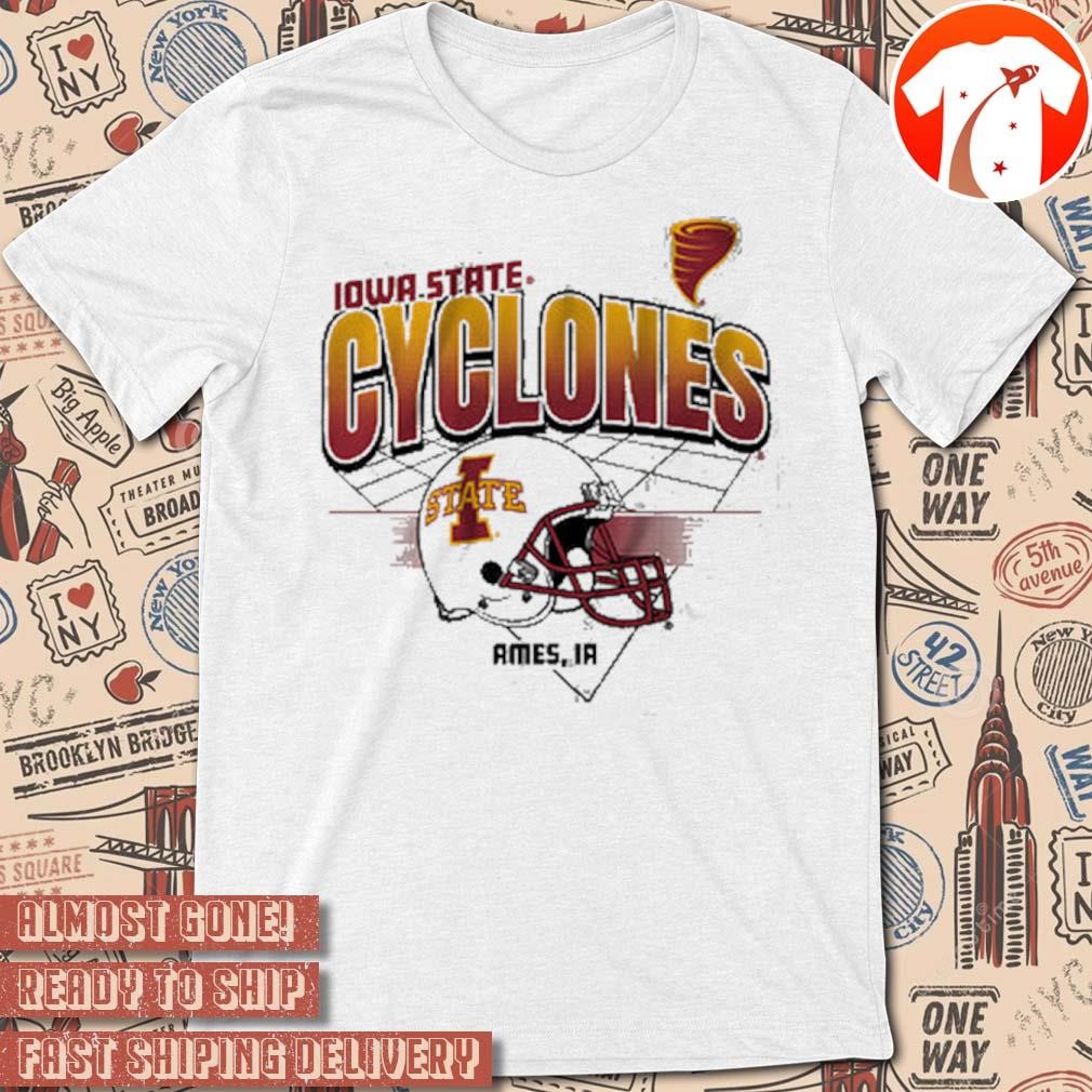 Official NCAA 2024 Iowa State Cyclones Football Helmet Grid Ames IA Vintage t-shirt