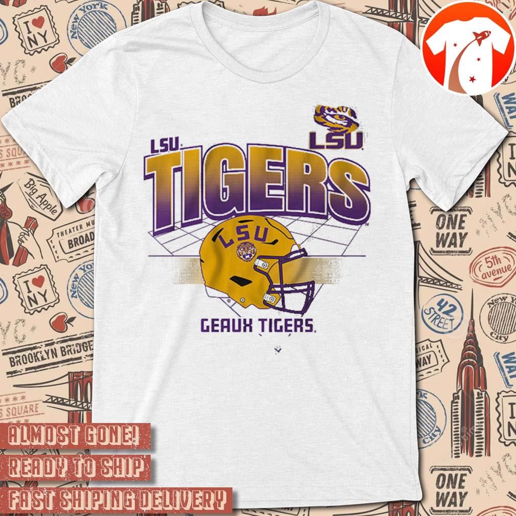 Official NCAA 2024 LSU Tigers Football Helmet Grid Geaux Tigers Baton Rouge Vintage t-shirt