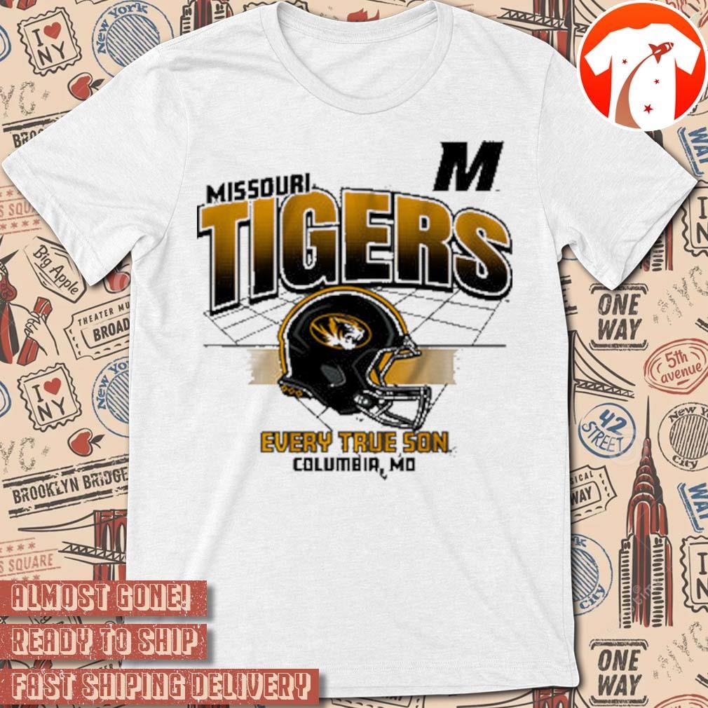 Official NCAA 2024 Missouri Tigers Football Helmet Grid Every True Son Columbia Vintage t-shirt