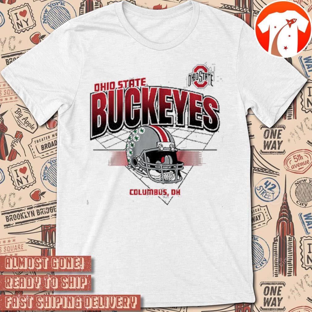 Official NCAA 2024 Ohio State Buckeyes Football Helmet Grid Columbus Vintage t-shirt