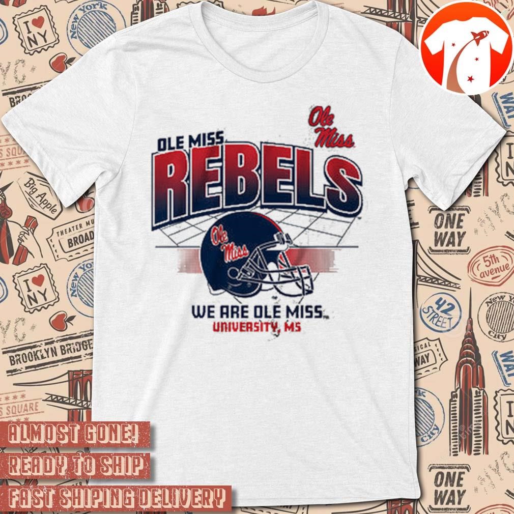 Official NCAA 2024 Ole Miss Rebels Football Helmet Grid We Are Ole Miss University Vintage t-shirt