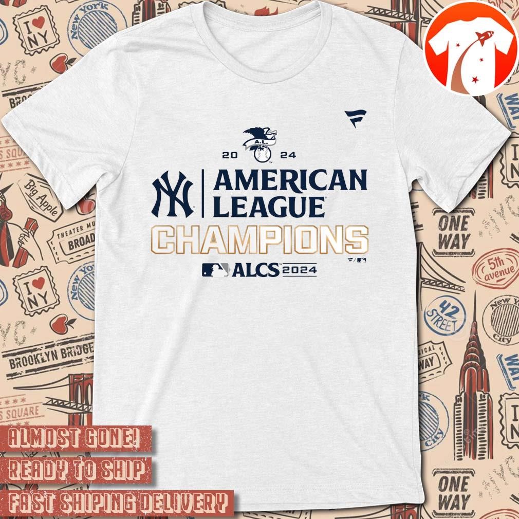 Official New York Yankees MLB Baseball 2024 ALCS American League Champions Locker Room t-shirt