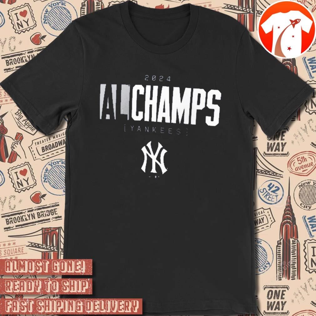 Official New York Yankees MLB Baseball 2024 American League Champions Logo t-shirt