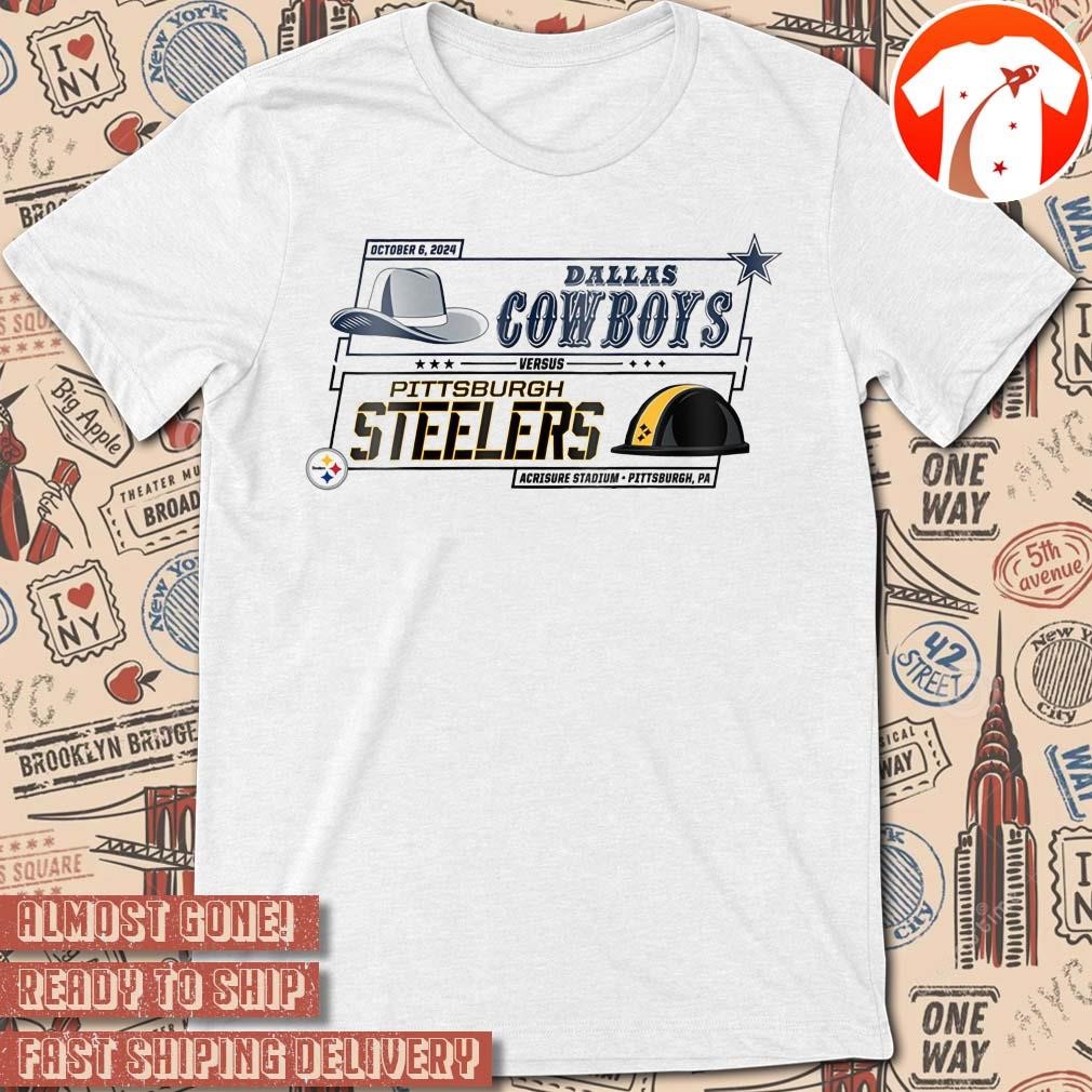 Official Pittsburgh Steelers Versus Dallas Cowboys October 6, 2024 Acrisure Stadium Pittsburgh, PA t-shirt