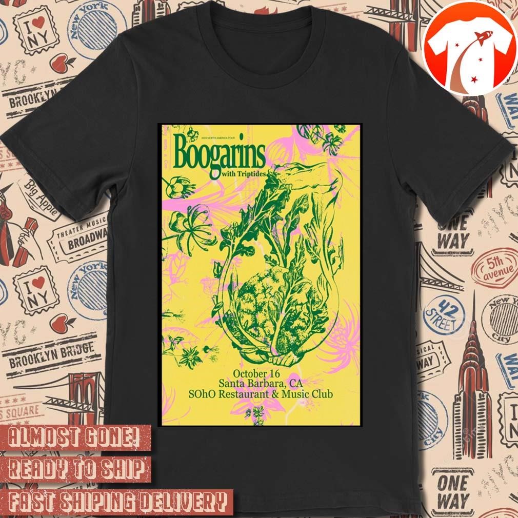 Official Poster Boogarins On Oct 16 2024 In Barbara CA Tour t-shirt