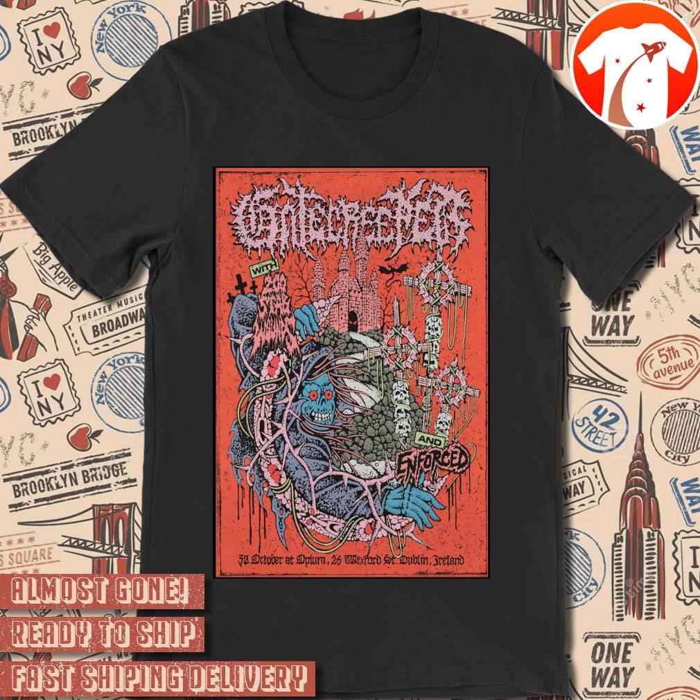 Official Poster GateCreeper Opium In Dublin IL Oct 30 2024 t-shirt