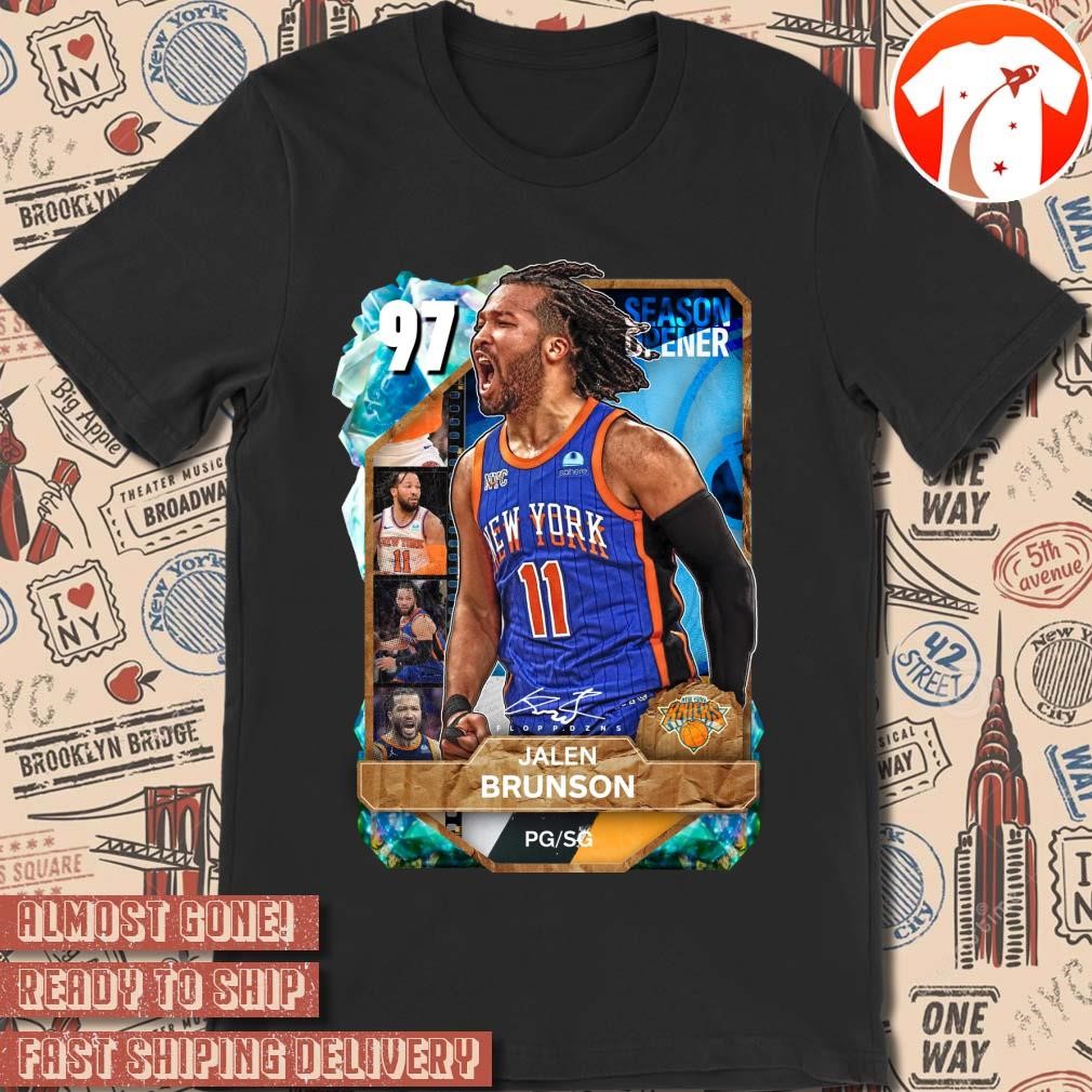 Official Poster Jalen Brunson New York Knicks NBA 2024 Signature Graphic t-shirt