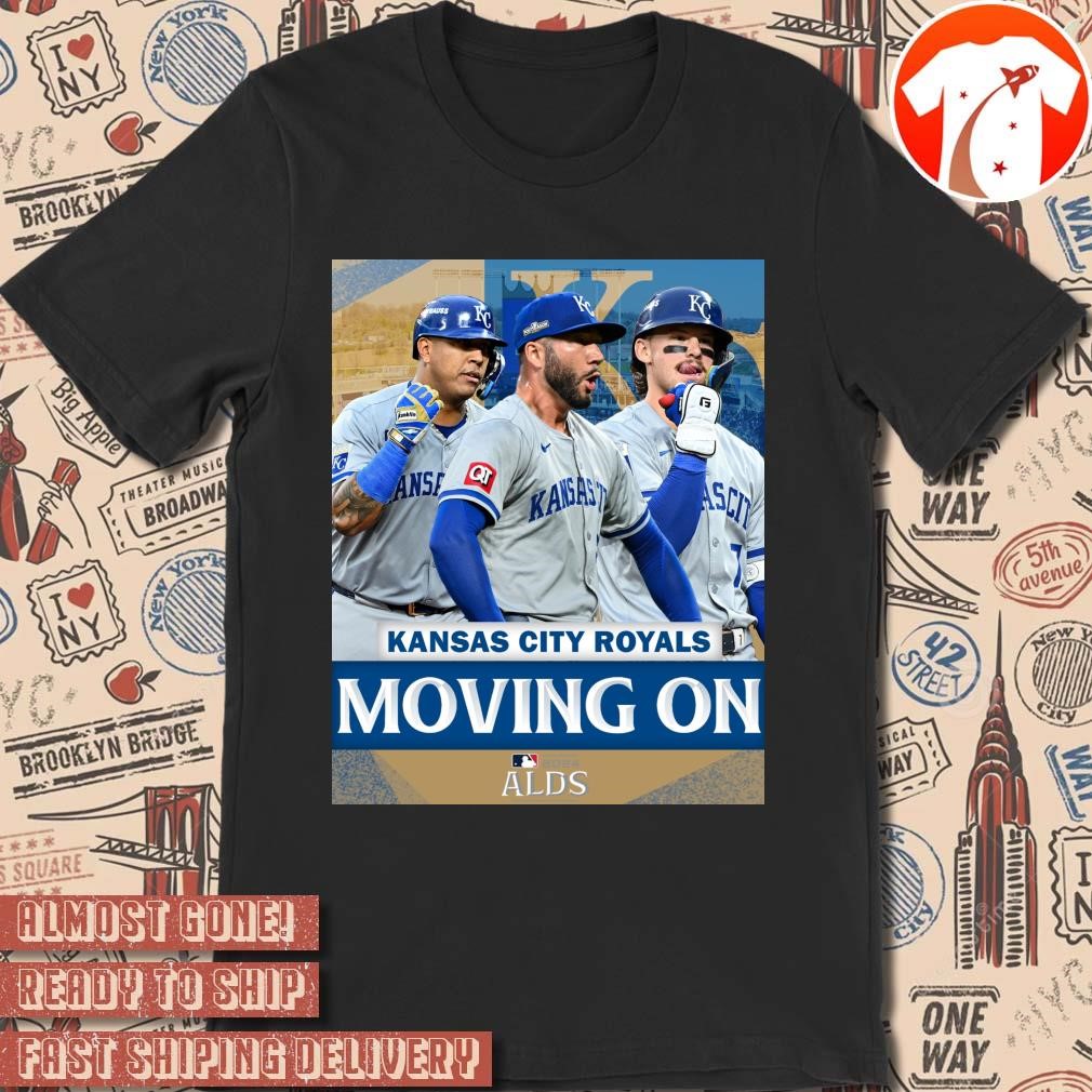 Official Poster Kansas City Royals Moving On MLB 2024 ALDS t-shirt