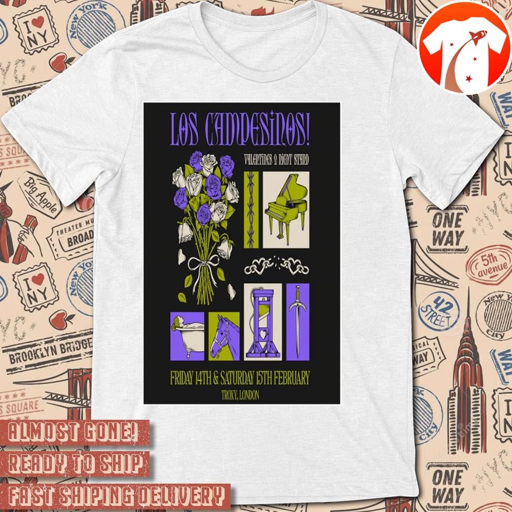 Official Poster Los Campesinos! At Troxy On February 15 2025 In London UK Tour t-shirt