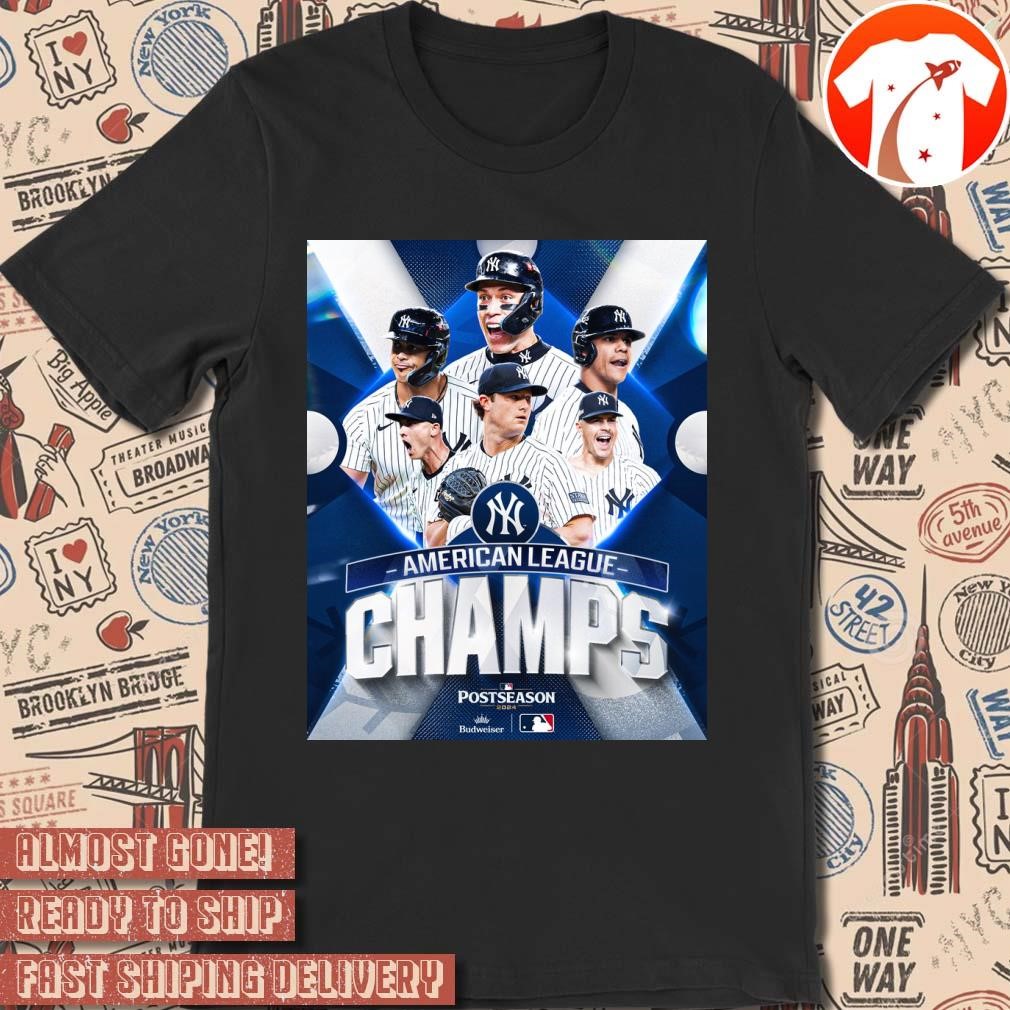 Official Poster New York Yankees MLB 2024 American League Champs Postseason 2024 t-shirt