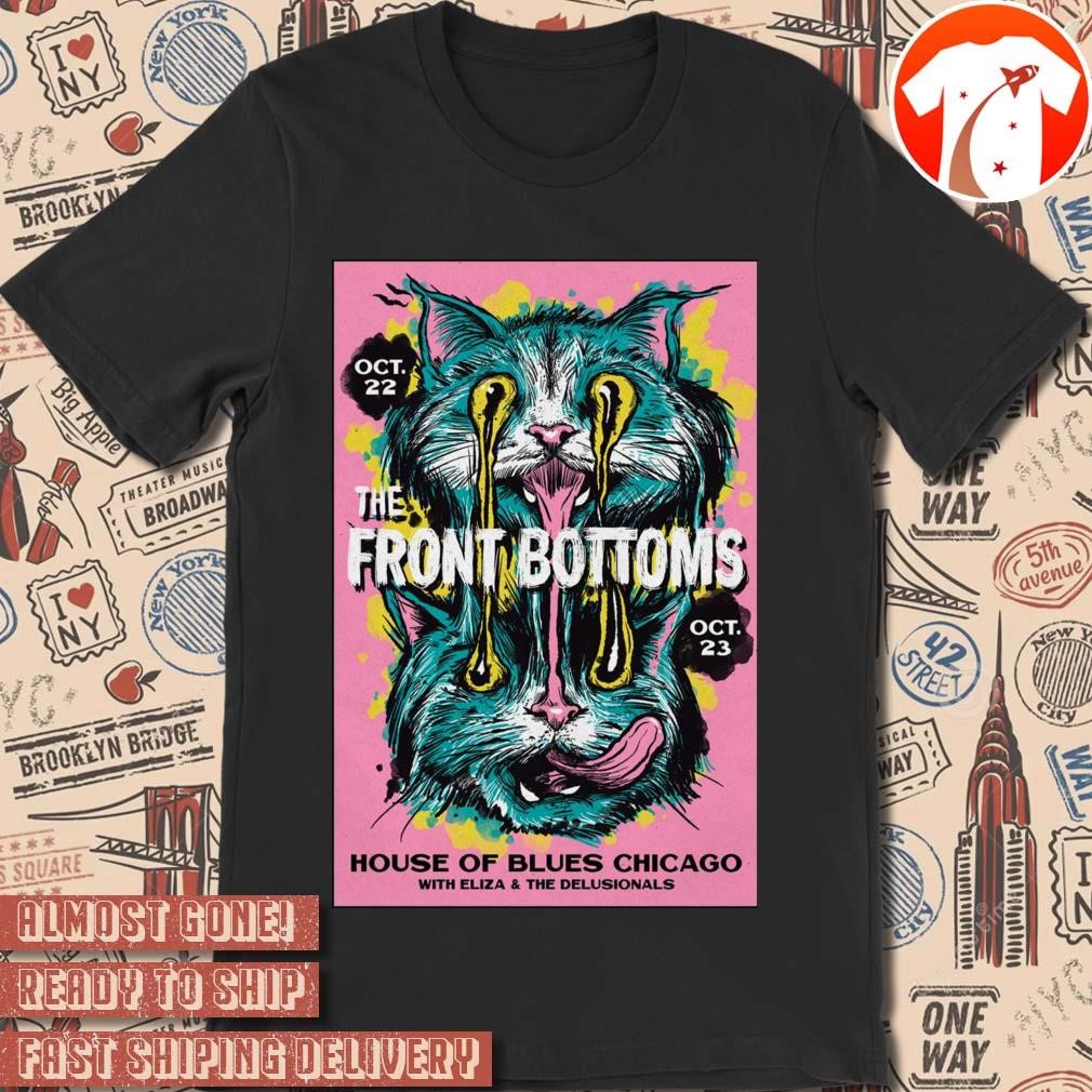 Official Poster The Front Bottoms October 22-23 2024 House OF Blues Chicago t-shirt