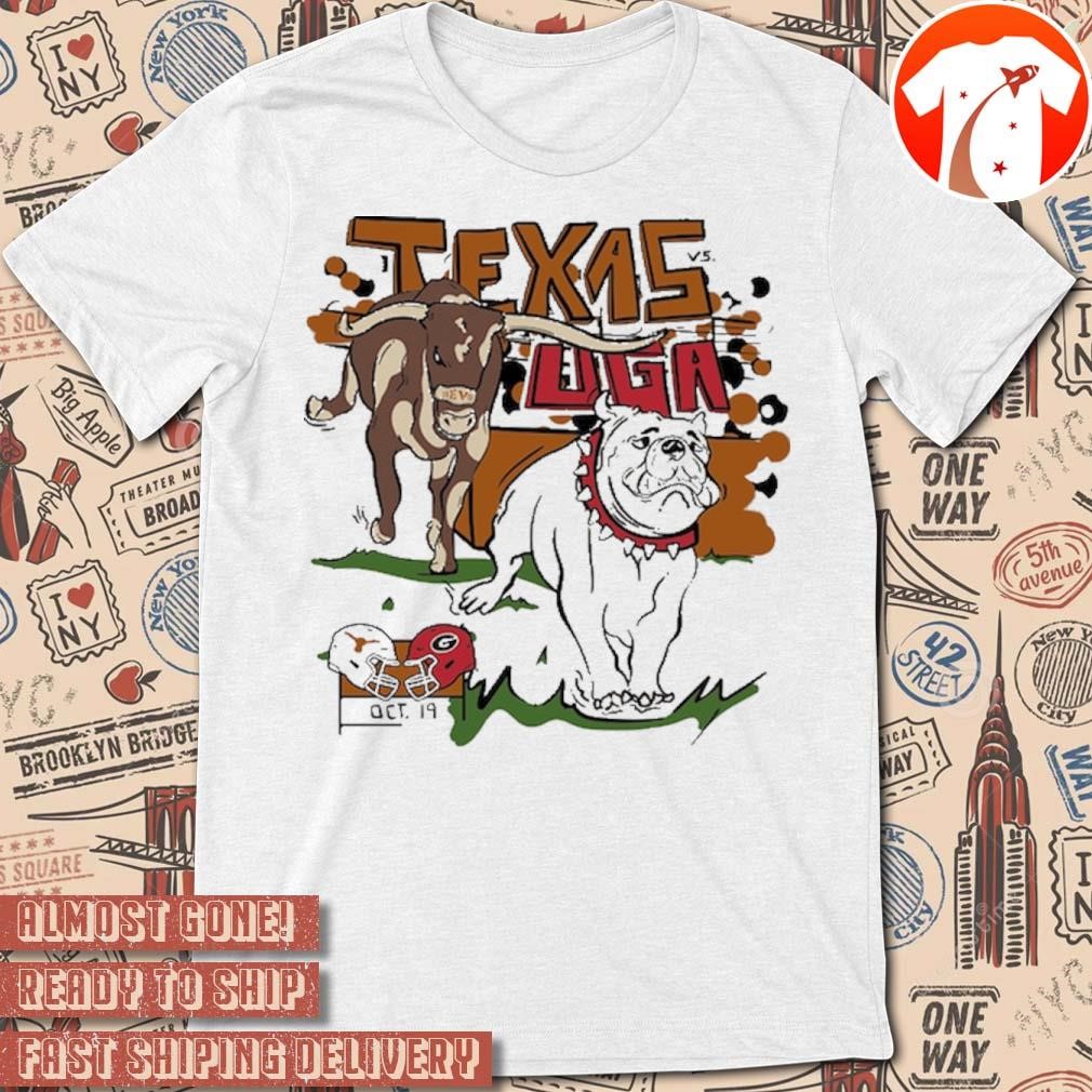 Official Texas Longhorns vs. Georgia Bulldogs Oct 19 2024 Matchup Vintage t-shirt