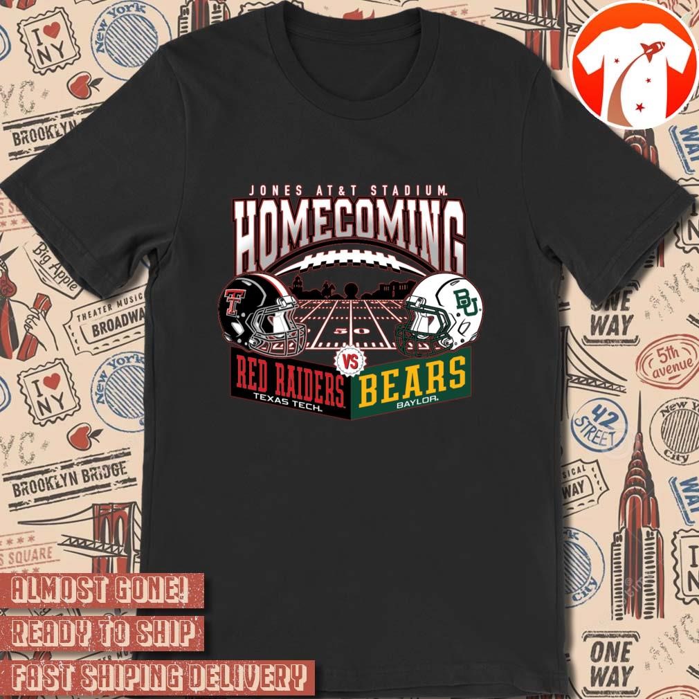 Official Texas Tech Red Raiders Vs Baylor Bears Helmet Jones AT&T Stadium Homecoming 2024 t-shirt