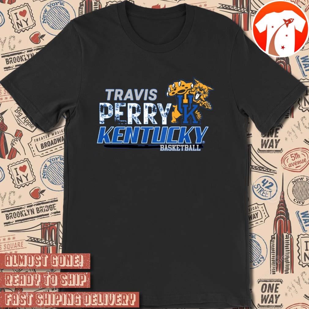 Official Travis Perry Distressed UK Kentucky Wildcat Basketball t-shirt