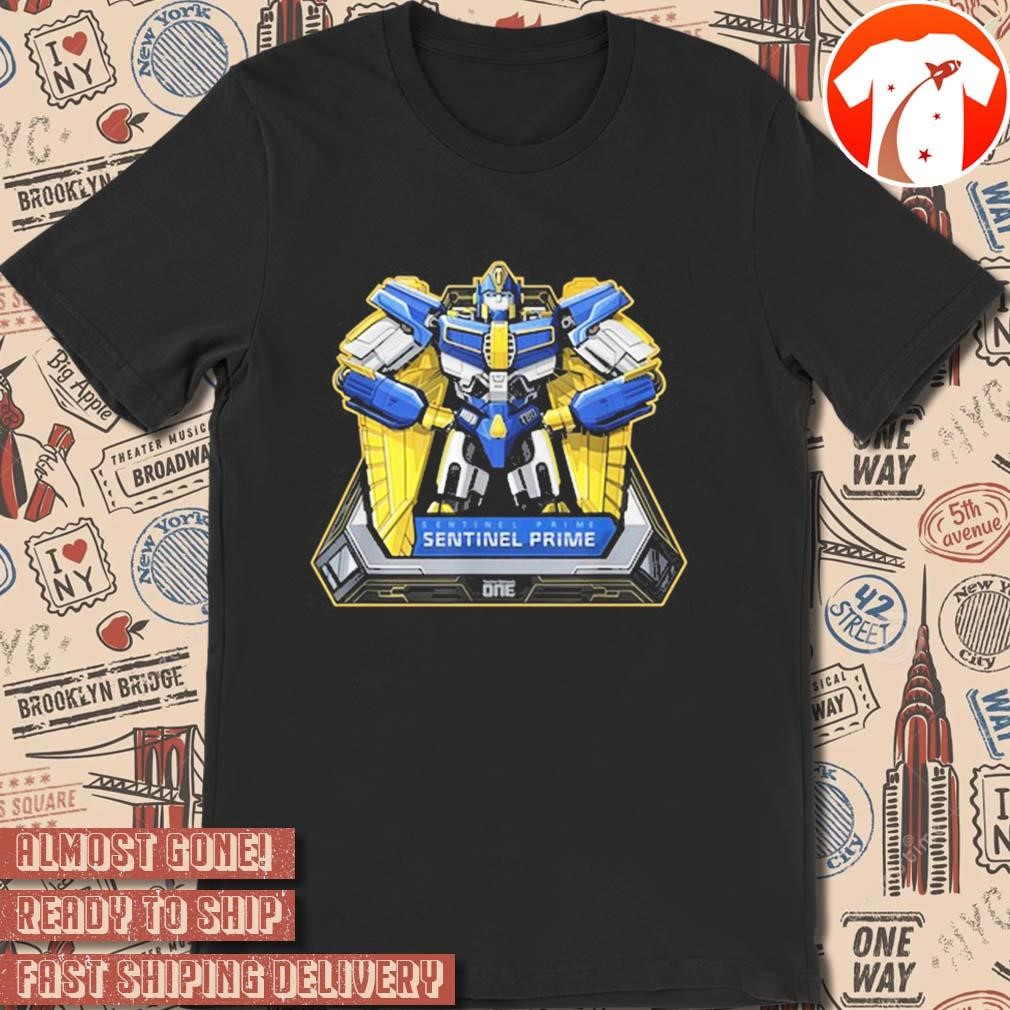 Official Visit The Transformers Transformers One Iconic Sentinel Prime Retro Big Chest Logo t-shirt