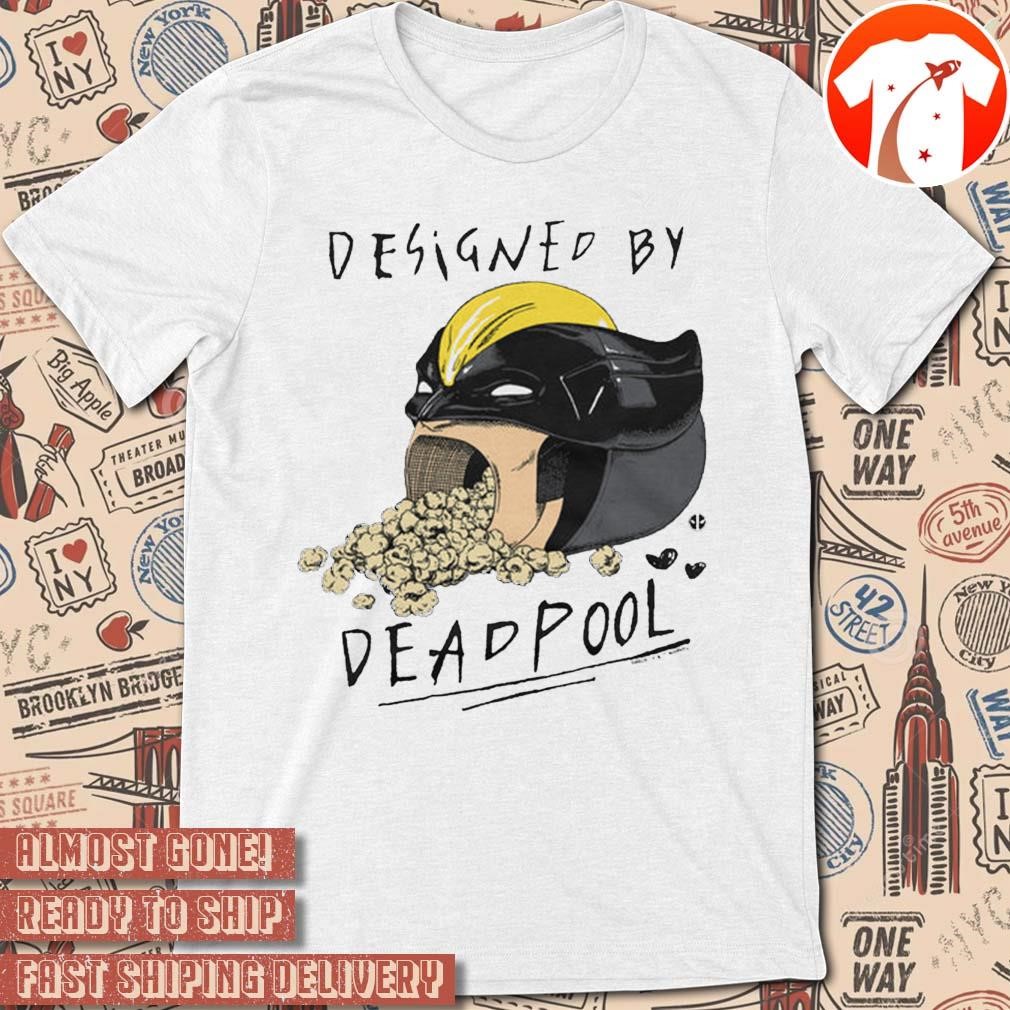 Official Designed By Deadpool Popcorn Bucket Painting t-shirt