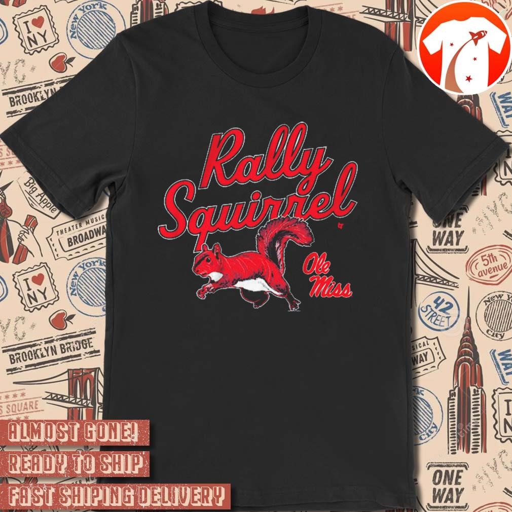 Official Ole Miss Rebels Football Rally Squirrel Painting t-shirt