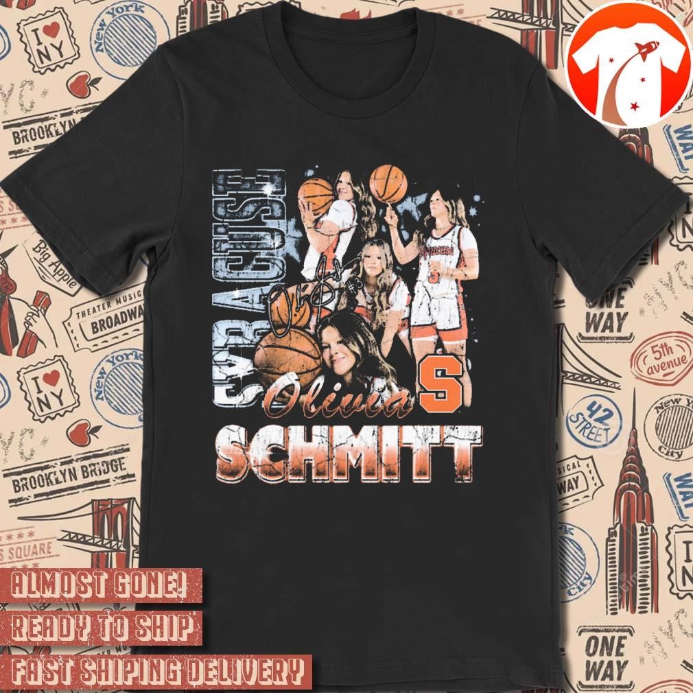 Official Olivia Schmitt Syracuse Orange Pepper 90s Signature Vintage Players Graphic t-shirt