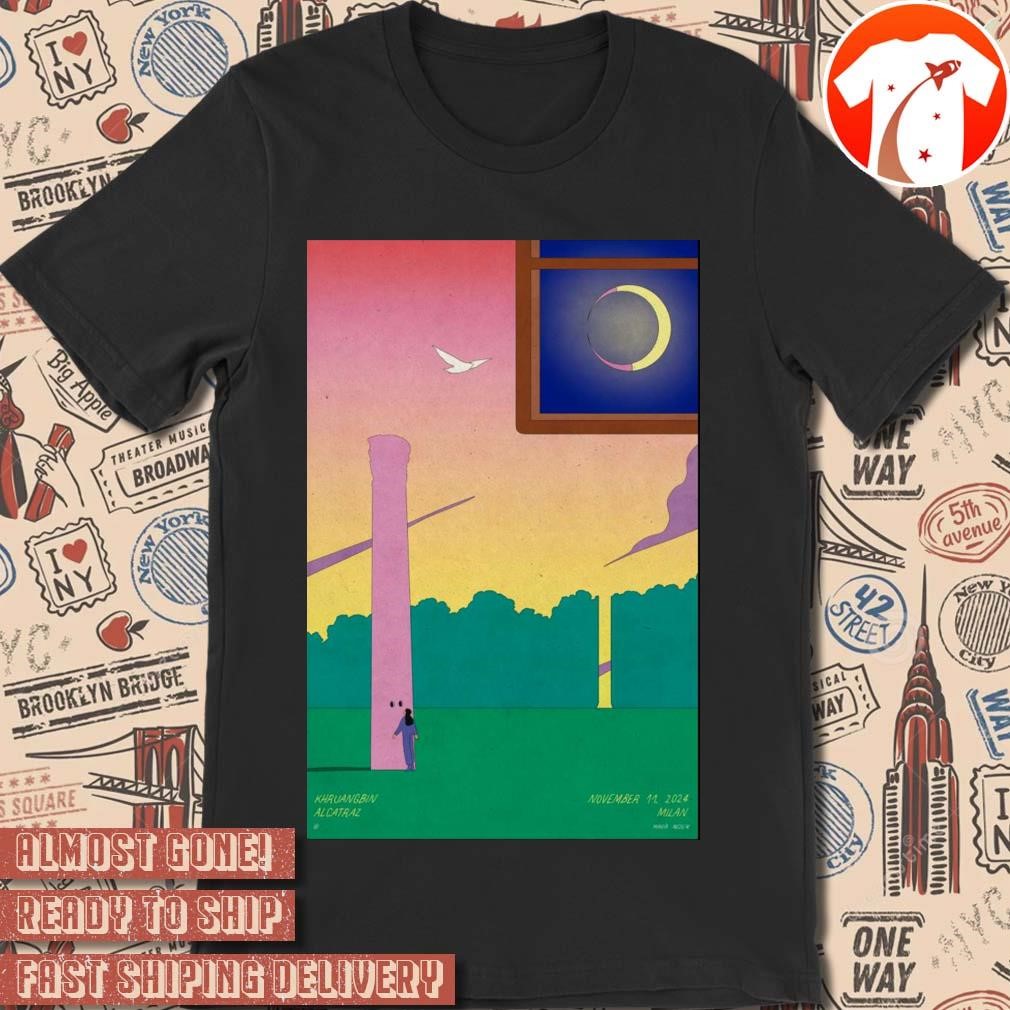 Official Poster Khruangbin Alcatraz in Milan Italy November 11 2024 t-shirt